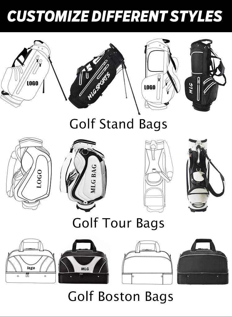 Hot Sale Nylon Golf Sunday Carry Pencil Bags Custom Premium Gun Golf Bag