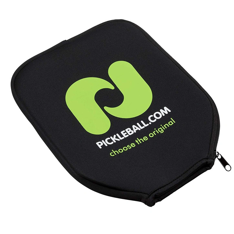 Custom Logo Soft Neoprene Pickleball Paddle Rackets Cover Zipper Sleeve Protective Case