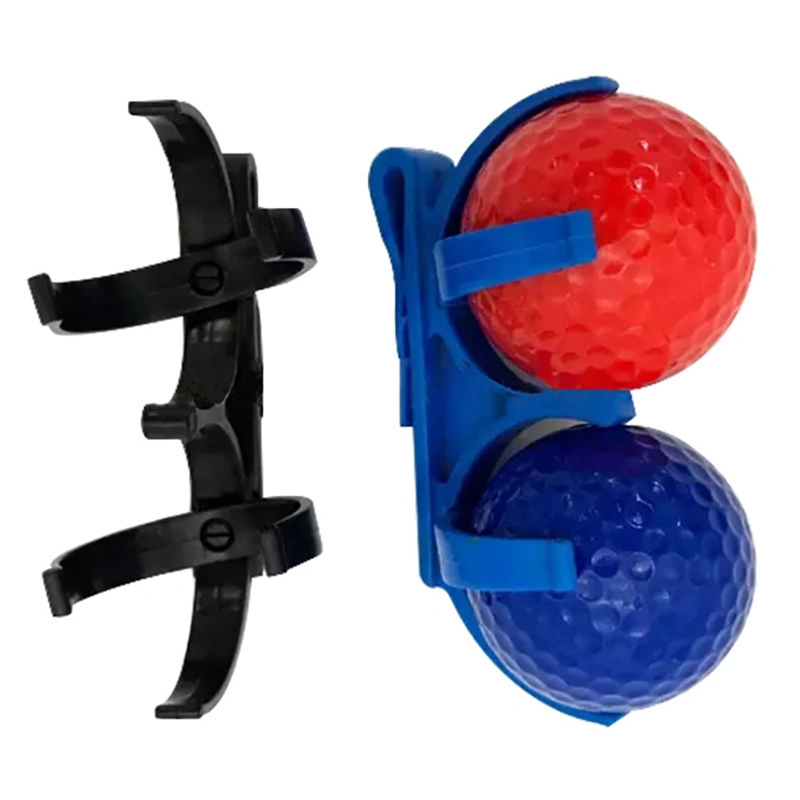 2PCS Golf Clips Plastic Folding Portable Rotatable Golf Ball Holder Storage Clamp with Golf Accessories Bl15548
