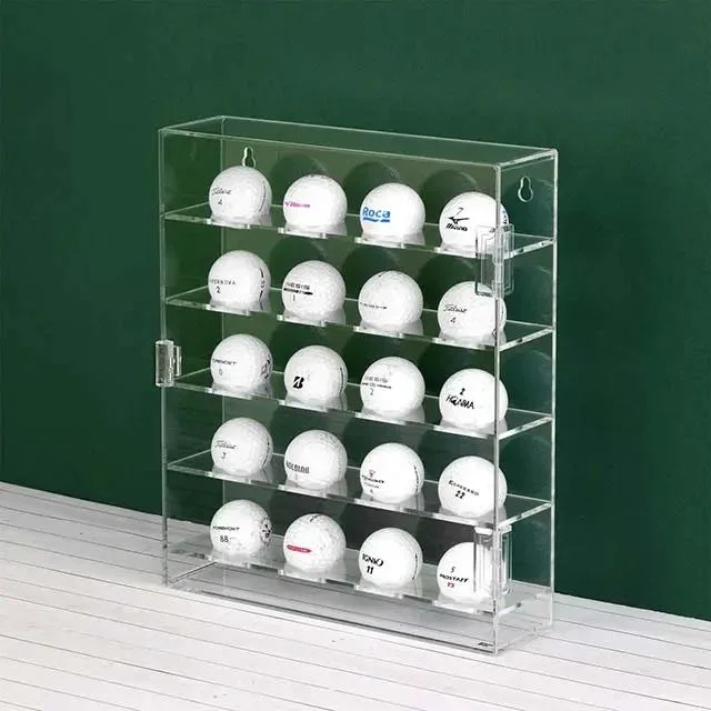 High Quality Acrylic Mountable Golf Balls Display Case