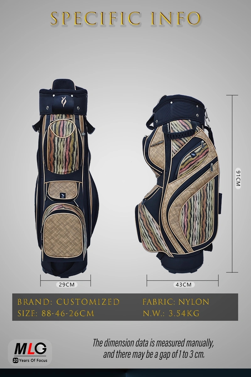 Factory Price Customized Logo Golf Ladies Lightweight Cart Bag
