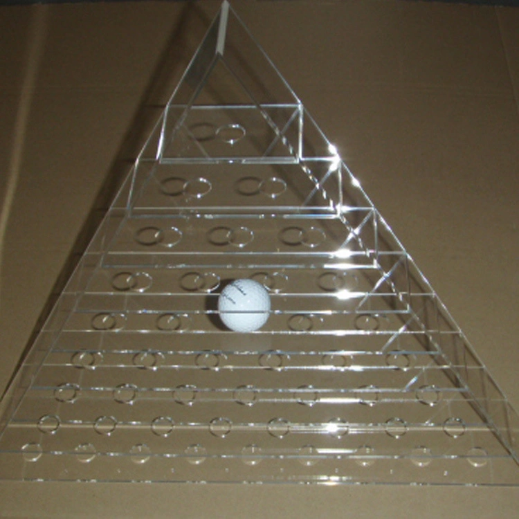 Acrylic Clear Golf Ball Display Case Counter Top Plexiglass Ball Holder Riser