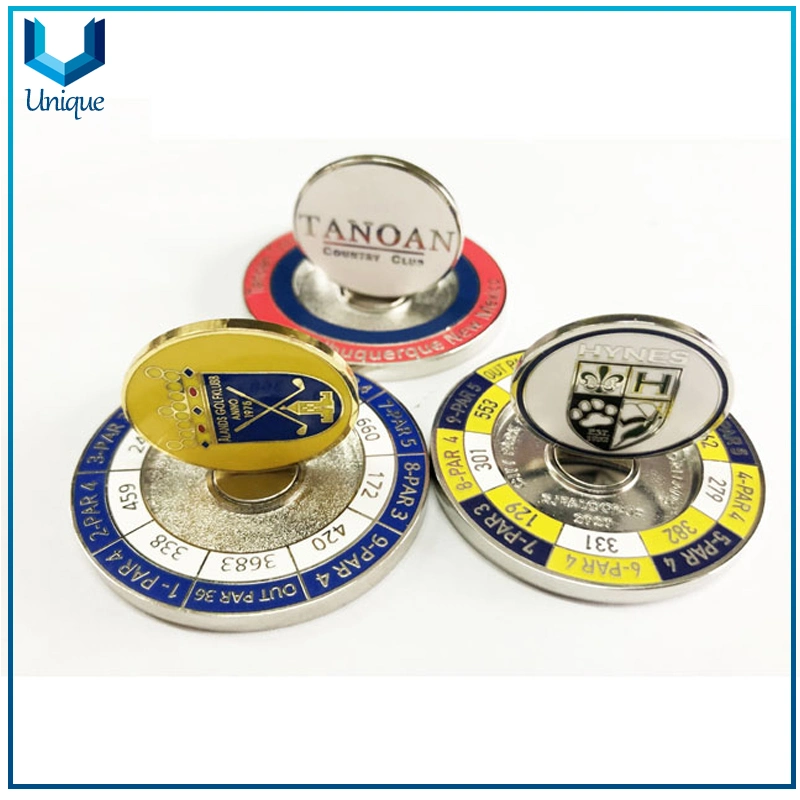Custom Your Logo High Quality Hard Enamel Golf Ball Markers Golf Accessories Ballmarkers